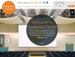 Congress Conference Centre website design